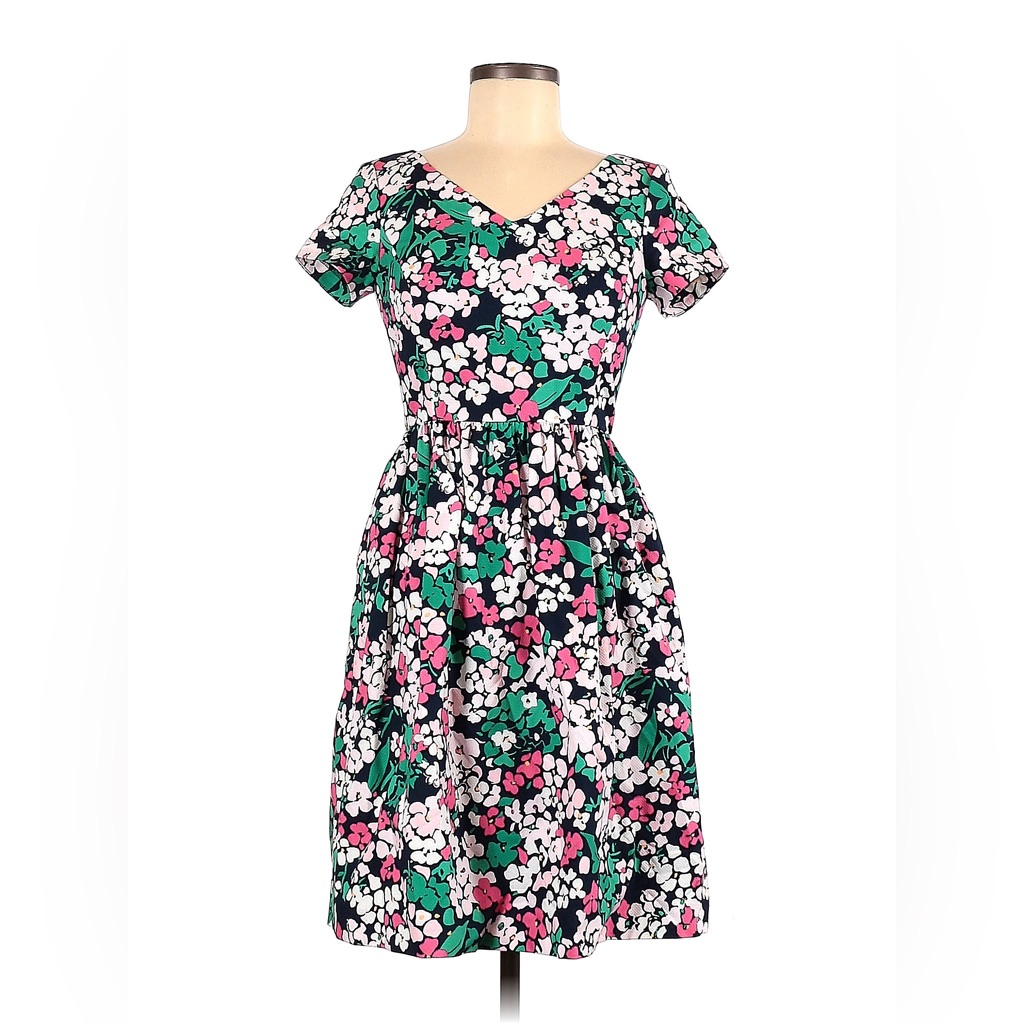 Brooks Brothers Floral Dress, Size 2/Xs New W/O Tag Retail $169.50